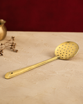 Brass Jharna – Handcrafted Skimmer & Frying Strainer