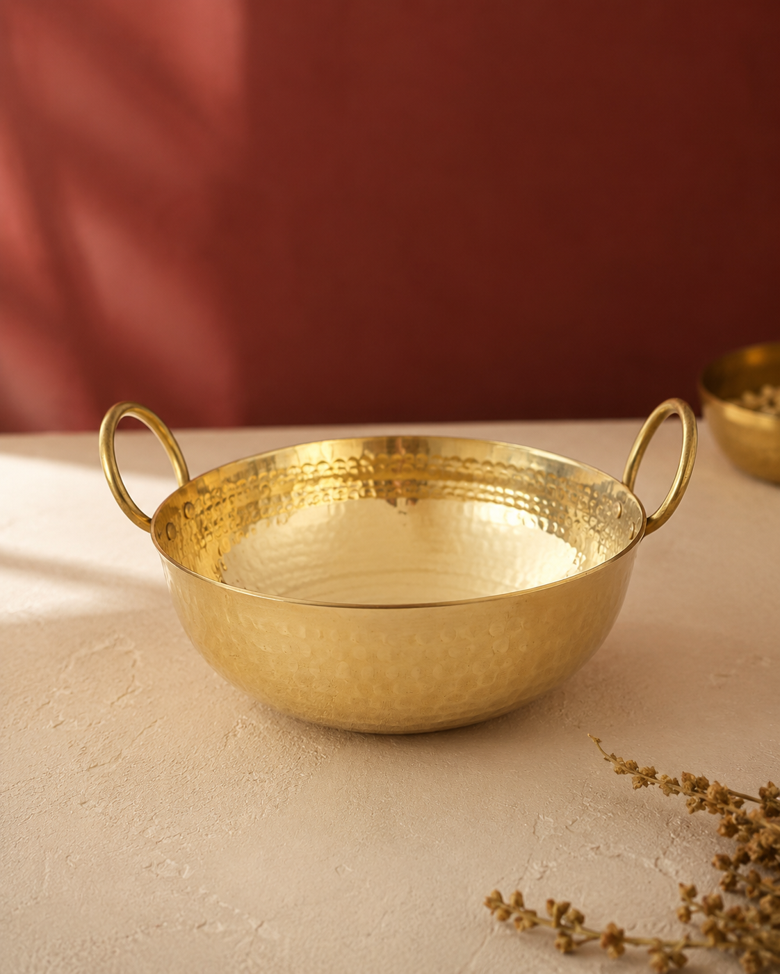 Brass Kadai (Small) – Handcrafted Kadhai