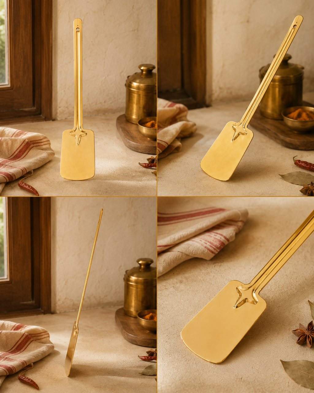 Brass Palta – Traditional Cooking Spatula / Turner | TAMRA