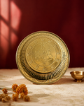 Brass Puja Thali – Handcrafted Pooja Plate