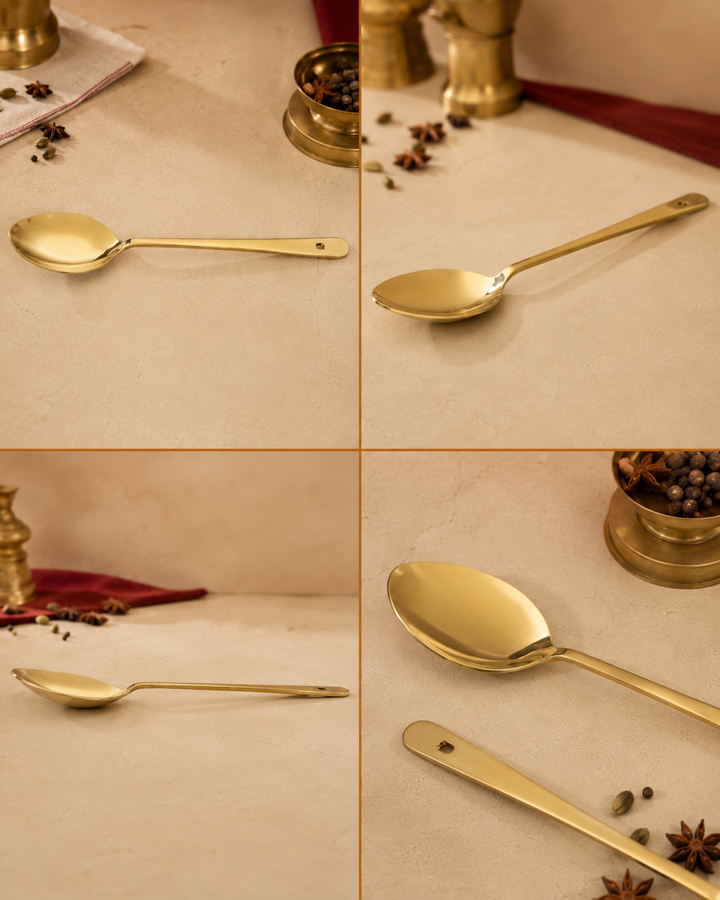 Brass Serving Spoon – Traditional Serving Spoon | TAMRA