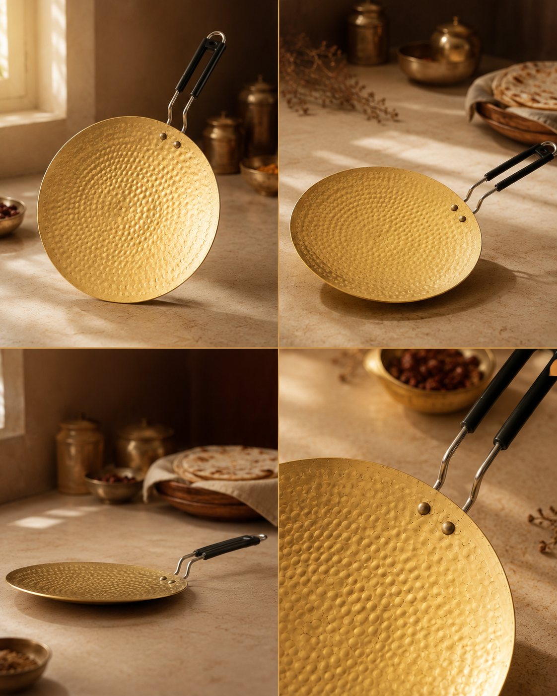 Brass Roti Tawa – Handcrafted Griddle in Pure Brass