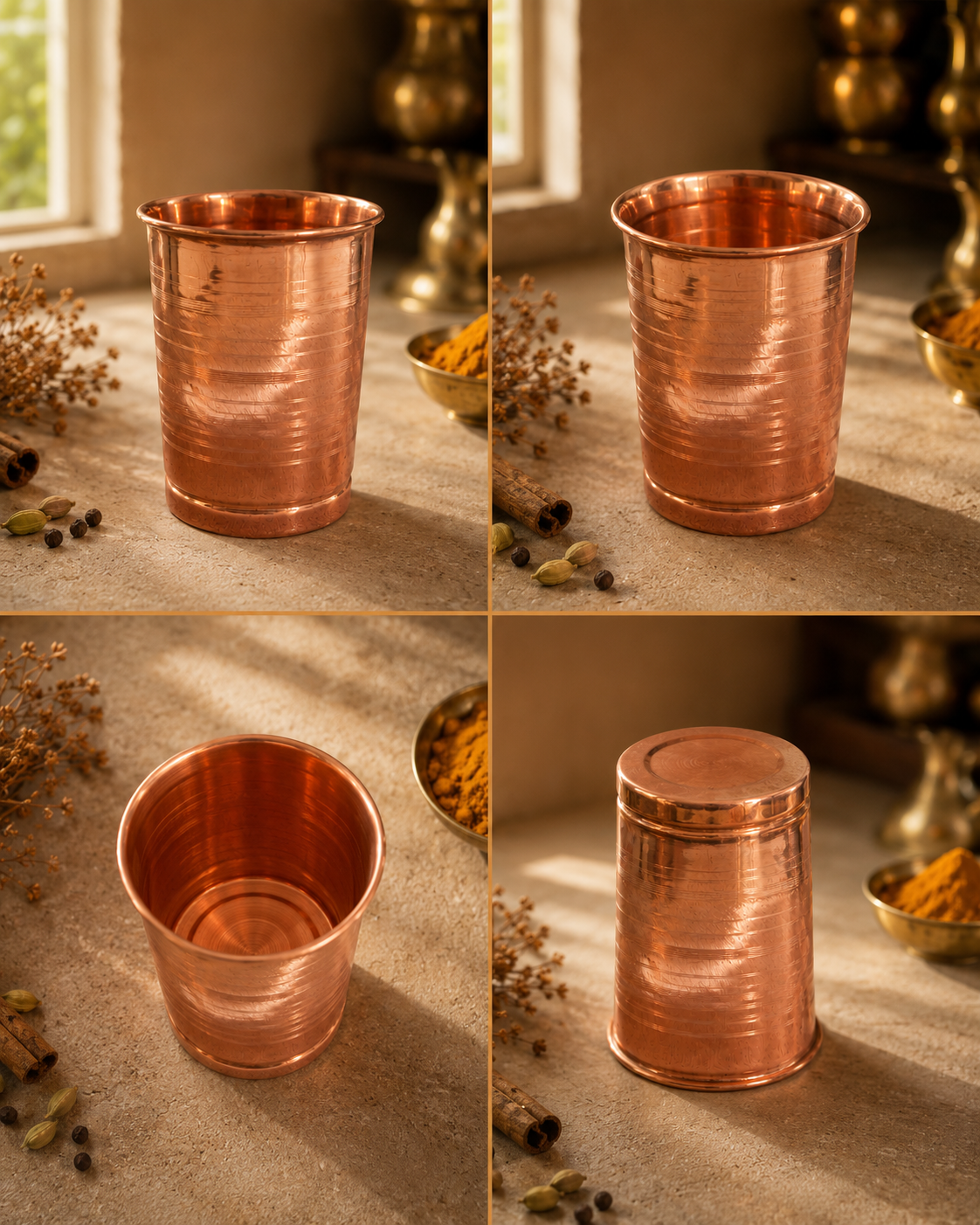 Pure Copper Glass – Ayurvedic Water Tumbler