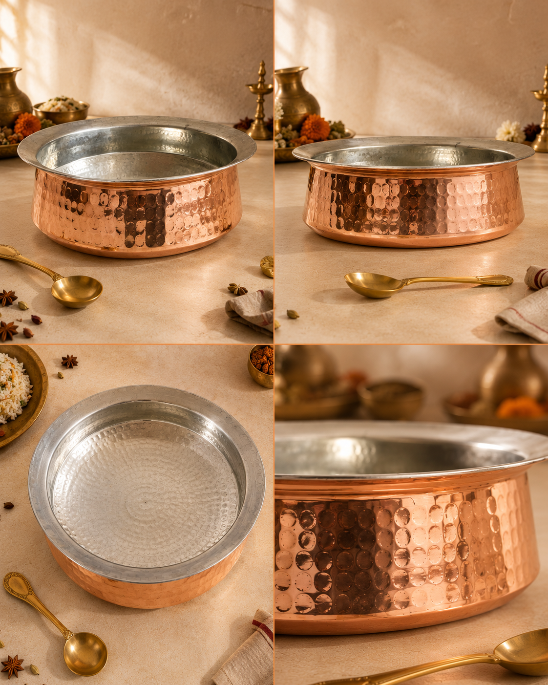 Copper Lagan (Large) – Handcrafted Cooking Vessel