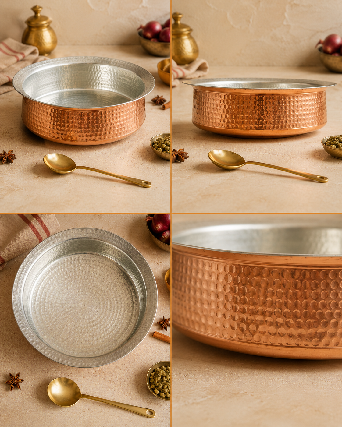 Copper Lagan (Medium) – Handcrafted Cooking Vessel