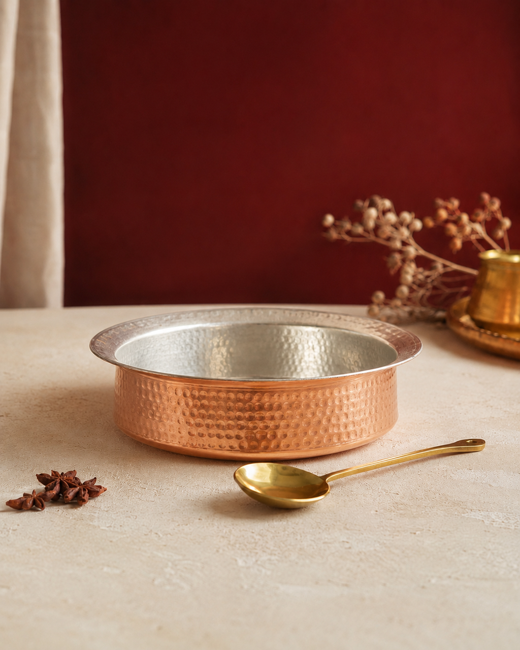 Copper Lagan (Small) – Handcrafted Cooking Vessel