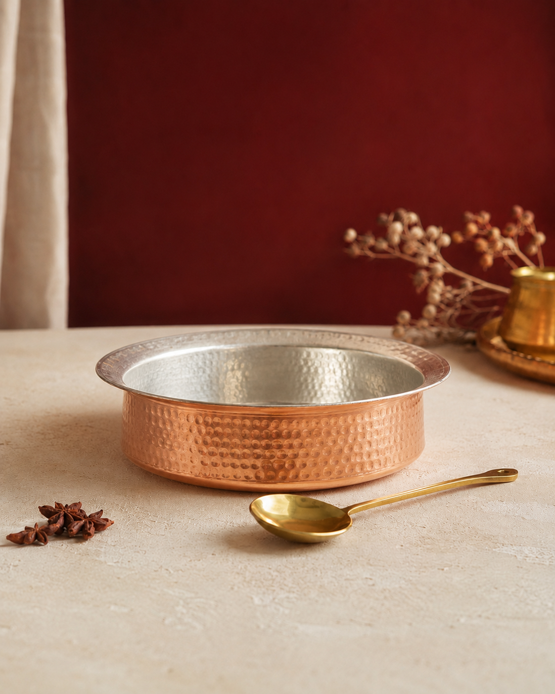 Copper Lagan (Small) – Handcrafted Cooking Vessel