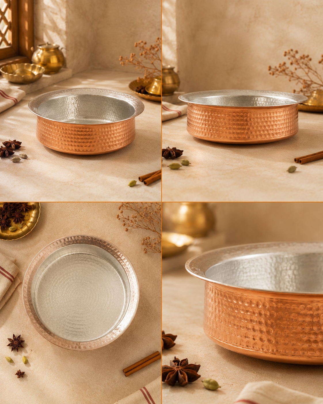 Copper Lagan (Small) – Handcrafted Cooking Vessel